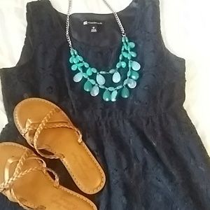 Navy lace dress